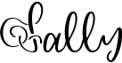preview image of the Sally font