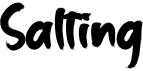 preview image of the Salting font