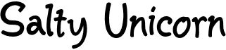 preview image of the Salty Unicorn font