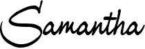 preview image of the Samantha font