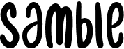preview image of the Samble font