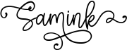 preview image of the Samink font