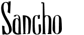 preview image of the Sancho font