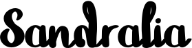preview image of the Sandralia font