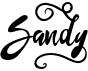 preview image of the Sandy font