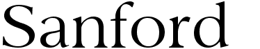 preview image of the Sanford font