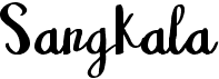 preview image of the Sangkala font