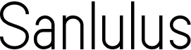 preview image of the Sanlulus font