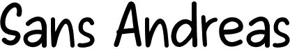 preview image of the Sans Andreas font