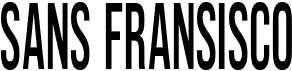 preview image of the Sans Fransisco font