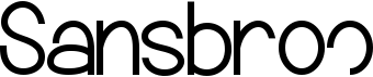 preview image of the Sansbroo font