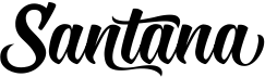 preview image of the Santana font