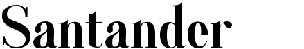 preview image of the Santander font