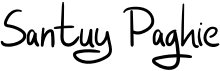 preview image of the Santuy Paghie font