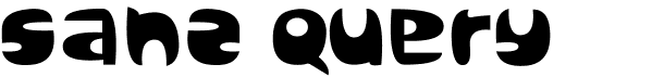 preview image of the Sanz Query font