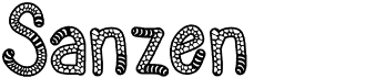 preview image of the Sanzen font