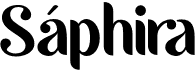 preview image of the Saphira font