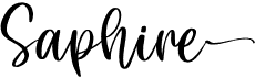 preview image of the Saphire font