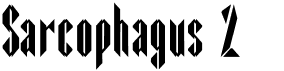 preview image of the Sarcophagus 2 font