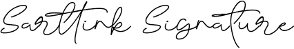 preview image of the Sarttink Signature font