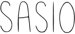 preview image of the Sasio font