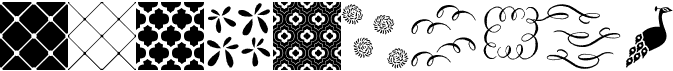 preview image of the Sassafrassy Patterns font