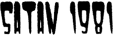 preview image of the Satan 1981 font