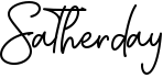preview image of the Satherday font