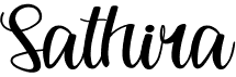 preview image of the Sathira font