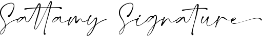 preview image of the Sattamy Signature font
