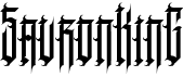 preview image of the SauronKing font
