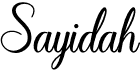 preview image of the Sayidah font