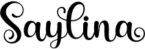 preview image of the Saylina font
