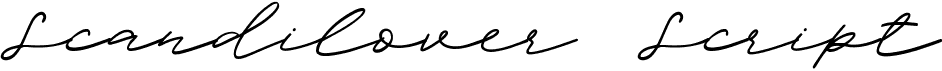 preview image of the Scandilover Script font