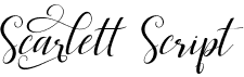 preview image of the Scarlett Script font