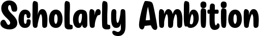 preview image of the Scholarly Ambition font