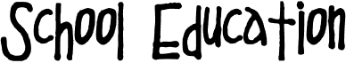 preview image of the School Education font