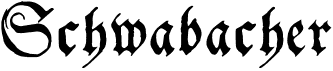 preview image of the Schwabacher font