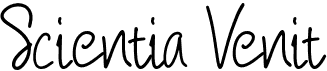 preview image of the Scientia Venit font