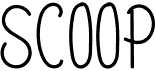 preview image of the Scoop font