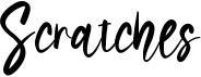 preview image of the Scratches font