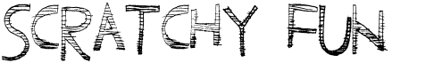 preview image of the Scratchy Fun font