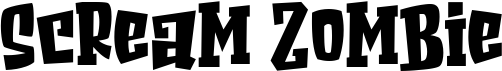 preview image of the Scream Zombie font