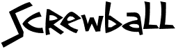 preview image of the Screwball font