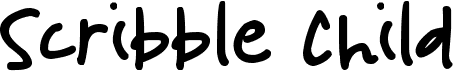 preview image of the Scribble Child font