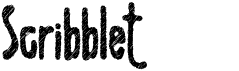 preview image of the Scribblet font