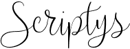 preview image of the Scriptys font