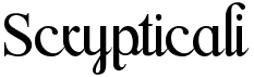 preview image of the Scrypticali font