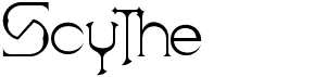 preview image of the Scythe font