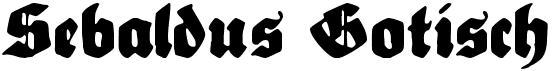 preview image of the Sebaldus-Gotisch font